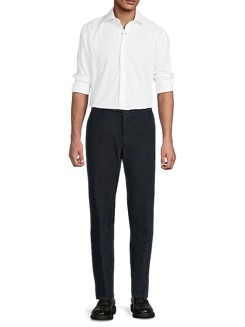 Micro Cord Slim Trousers