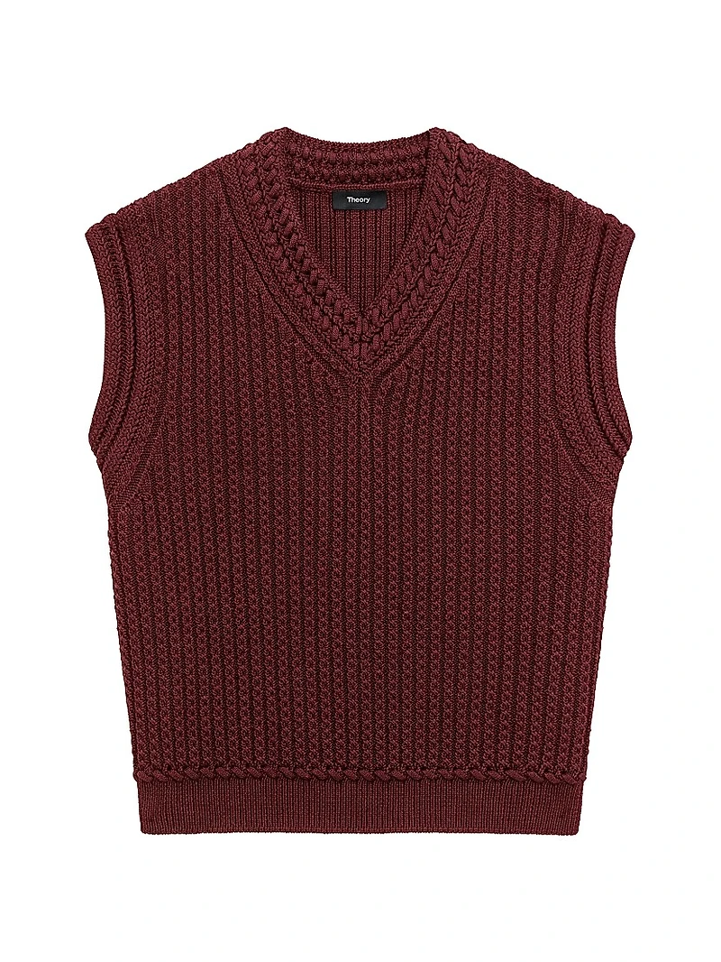 Textured Cotton Vest