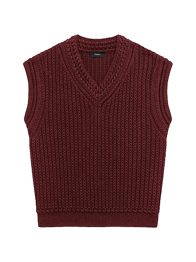 Textured Cotton Vest