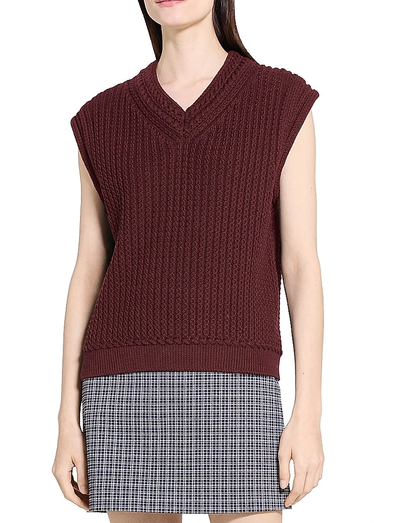 Textured Cotton Vest