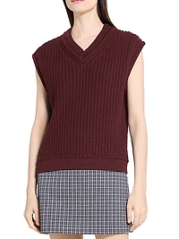 Textured Cotton Vest