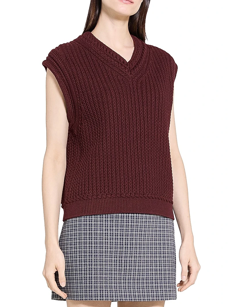 Textured Cotton Vest