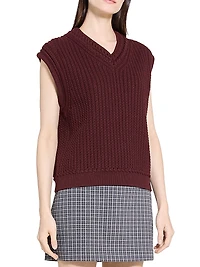 Textured Cotton Vest