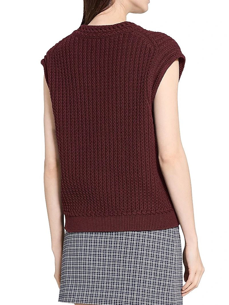 Textured Cotton Vest