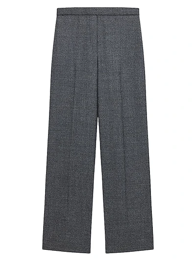 Virgin Wool Wide-Leg Pants