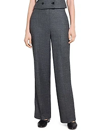 Virgin Wool Wide-Leg Pants