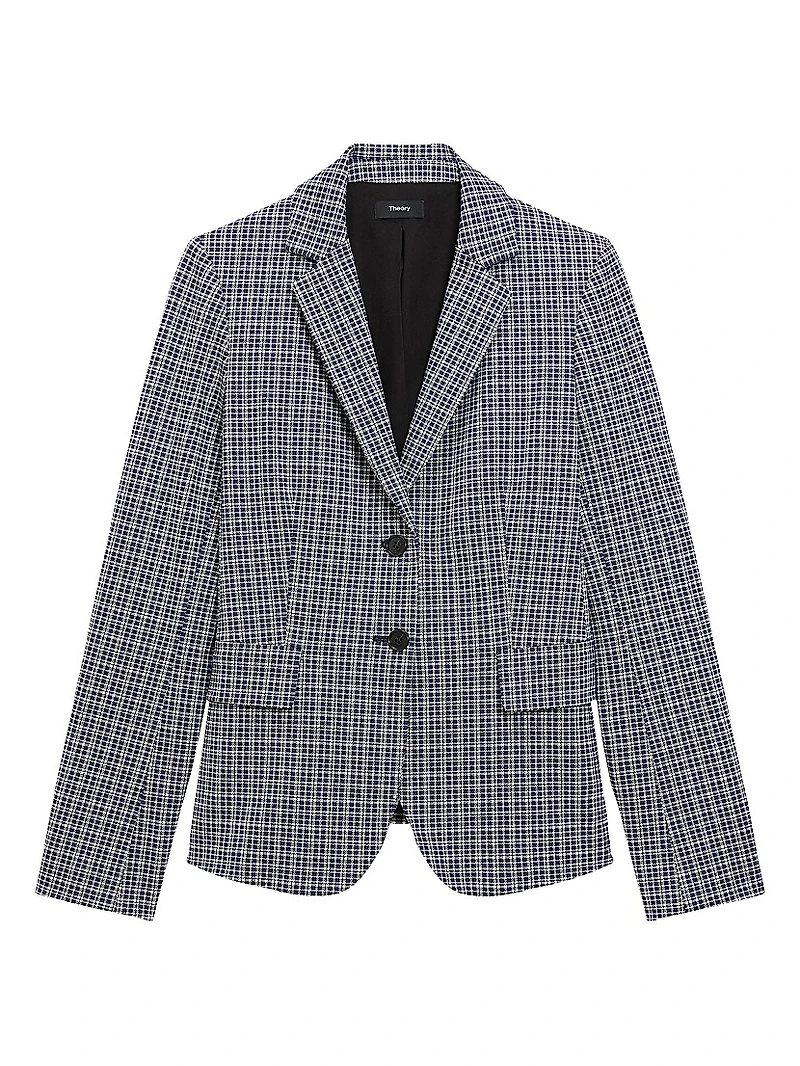 Carissa Slim-Fit Plaid Blazer