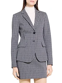 Carissa Slim-Fit Plaid Blazer