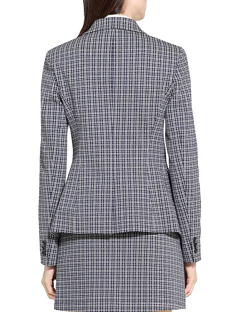 Carissa Slim-Fit Plaid Blazer