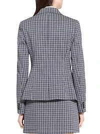 Carissa Slim-Fit Plaid Blazer