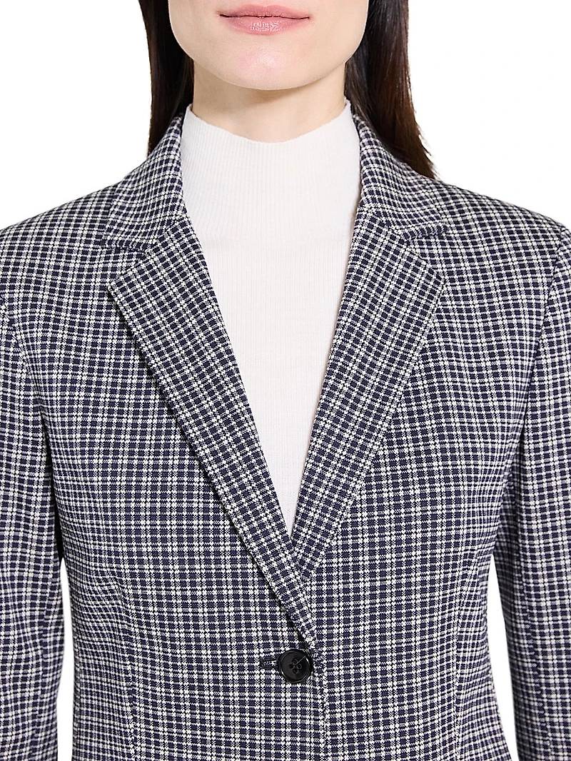 Carissa Slim-Fit Plaid Blazer
