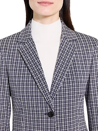 Carissa Slim-Fit Plaid Blazer