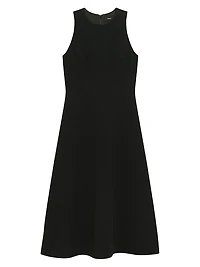Easy Sleeveless A-Line Midi-Dress