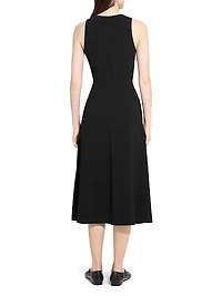 Easy Sleeveless A-Line Midi-Dress