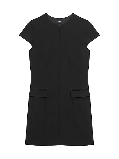 Taylor Zip Front Boxy Minidress