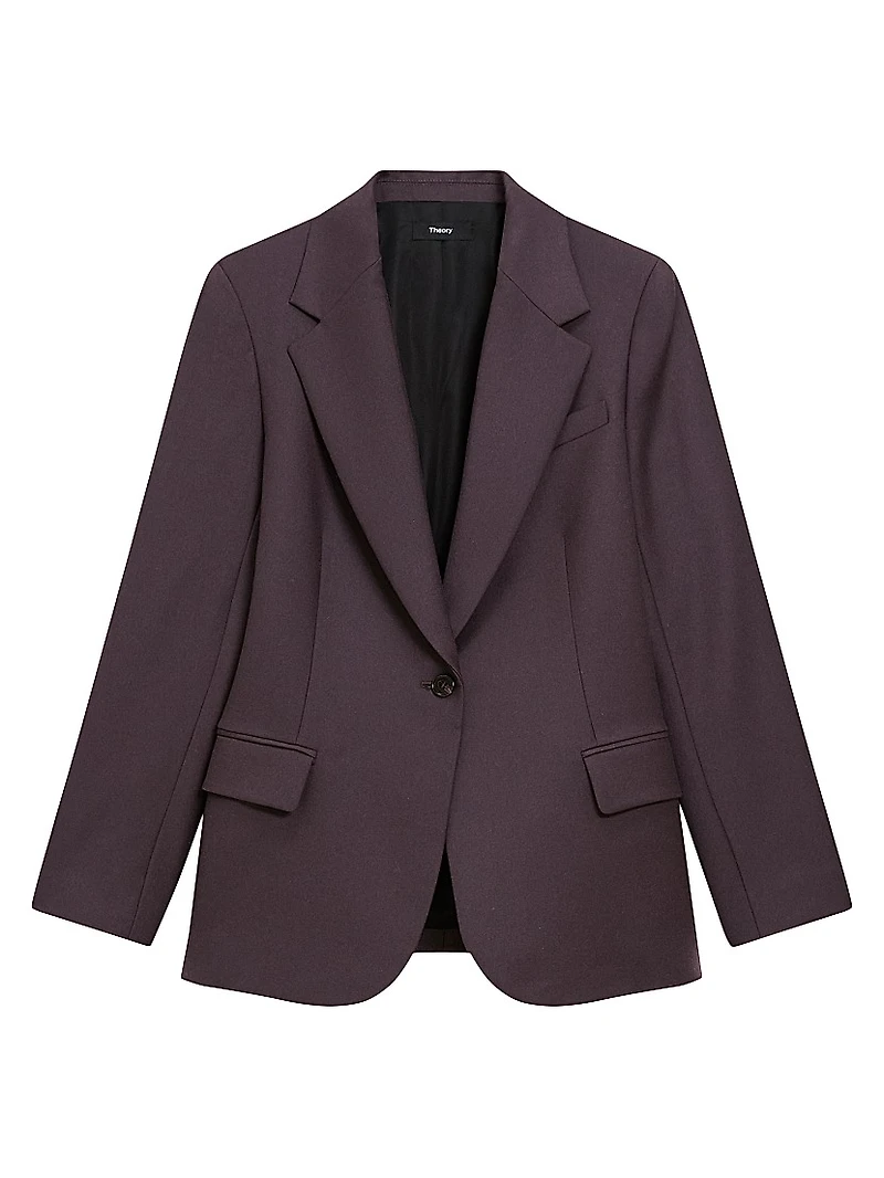 Lynnia Slim-Fit Wool Blazer