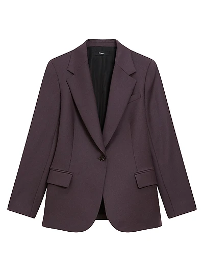 Lynnia Slim-Fit Wool Blazer