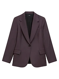 Lynnia Slim-Fit Wool Blazer