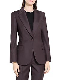 Lynnia Slim-Fit Wool Blazer