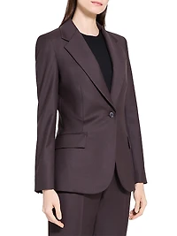 Lynnia Slim-Fit Wool Blazer