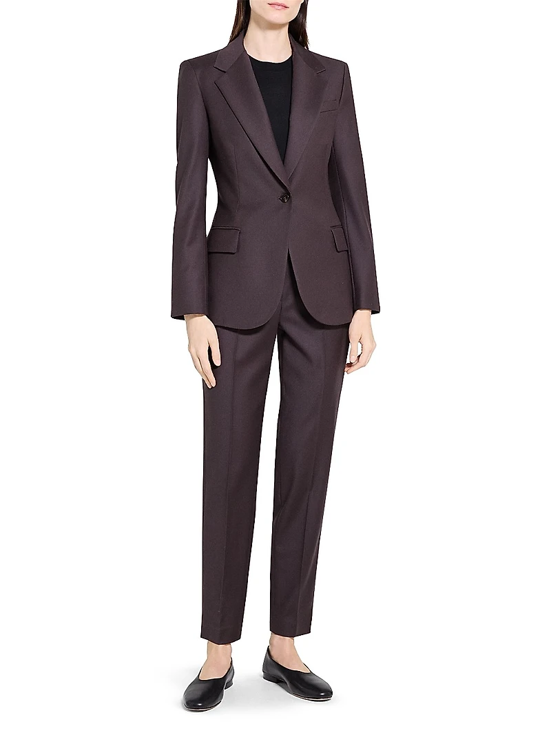 Lynnia Slim-Fit Wool Blazer