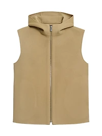 High Collared Wool & Cashmere Vest
