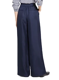 Silk Elasticized Wide-Leg Pants
