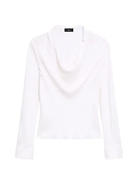 Silk Cowlneck Blouse