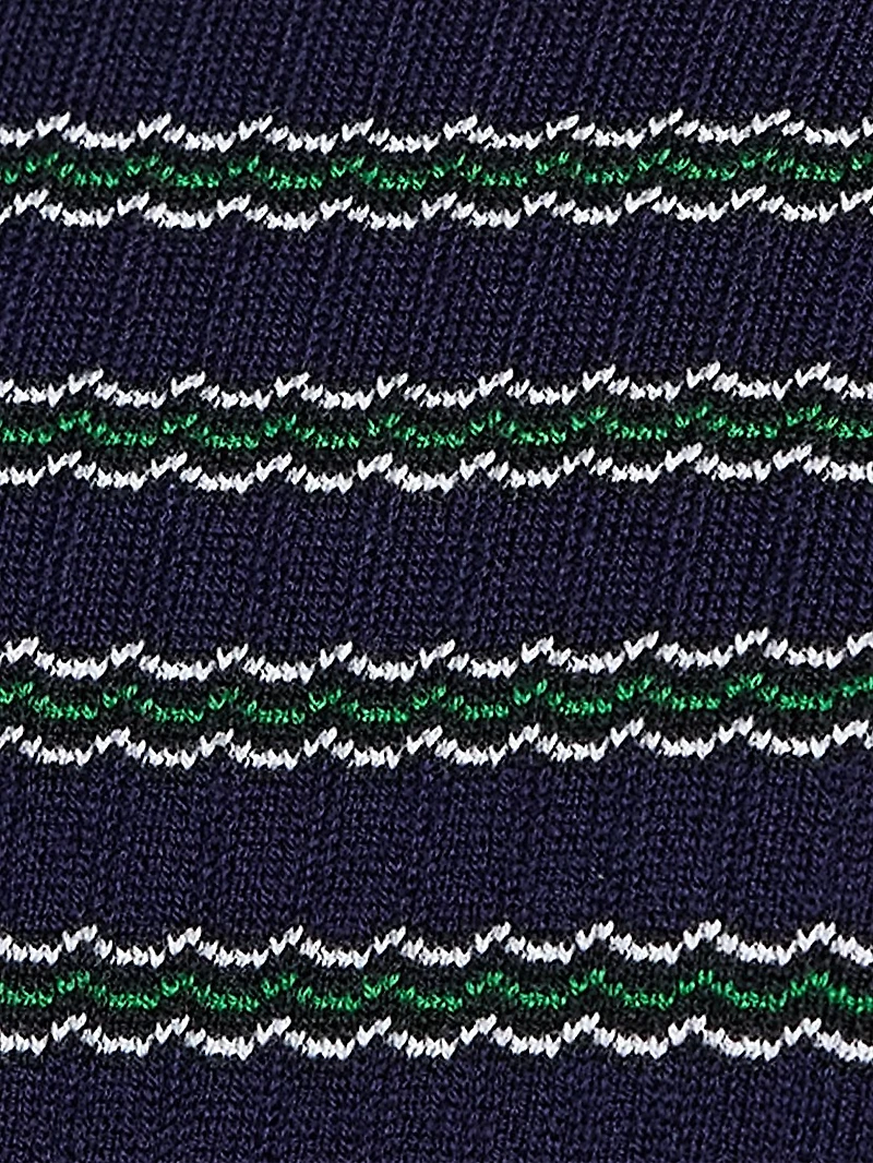 Leenda Striped Merino Wool Top