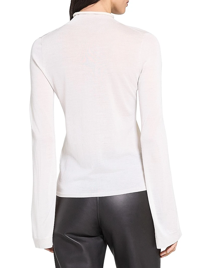 Wool-Blend Turtleneck Sweater