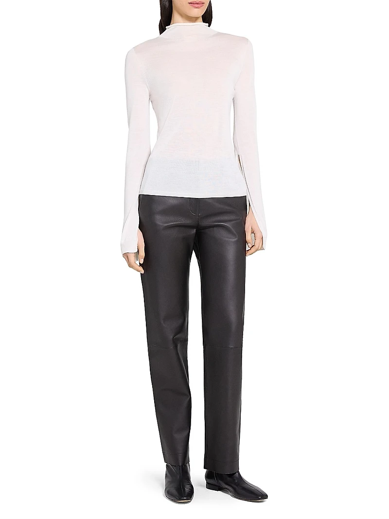 Wool-Blend Turtleneck Sweater