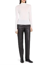 Wool-Blend Turtleneck Sweater