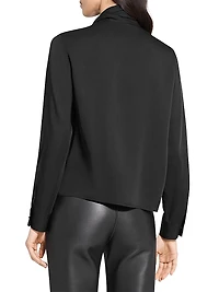 Silk Tieneck Blouse