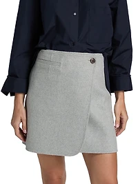 Round Wrap Miniskirt