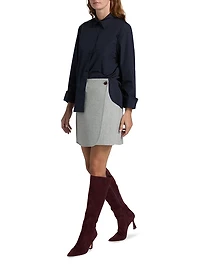 Round Wrap Miniskirt