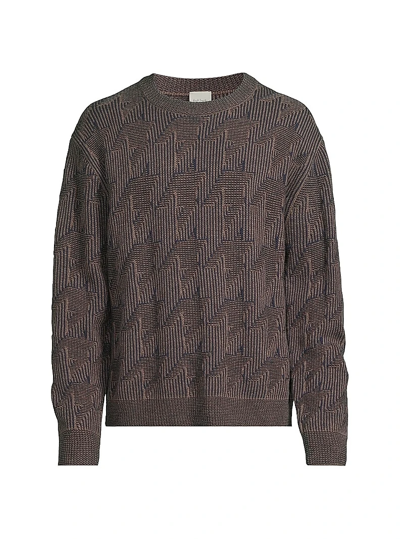 Tribute to Photography Houndstooth Merino Wool Sweater