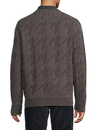 Tribute to Photography Houndstooth Merino Wool Sweater