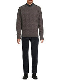 Tribute to Photography Houndstooth Merino Wool Sweater