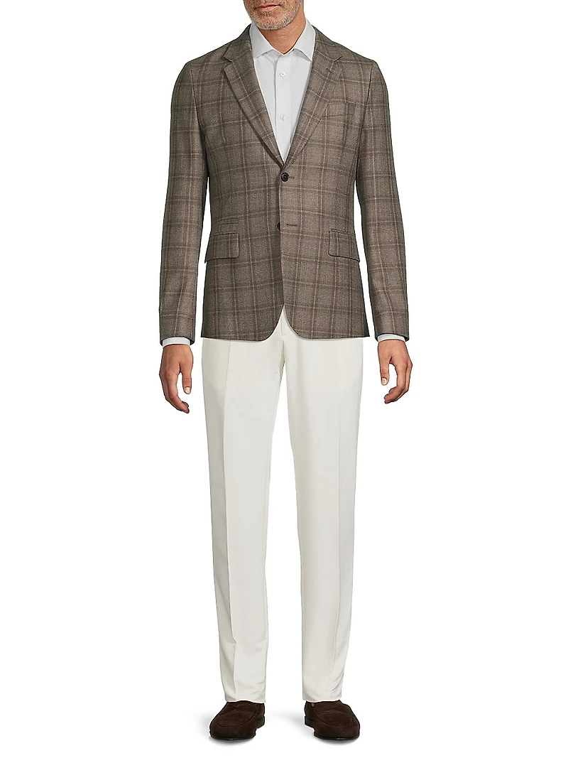 Tribute to Photography Check Wool Jacket