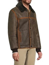 Casual Fit Shearling Jacket
