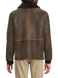 Casual Fit Shearling Jacket
