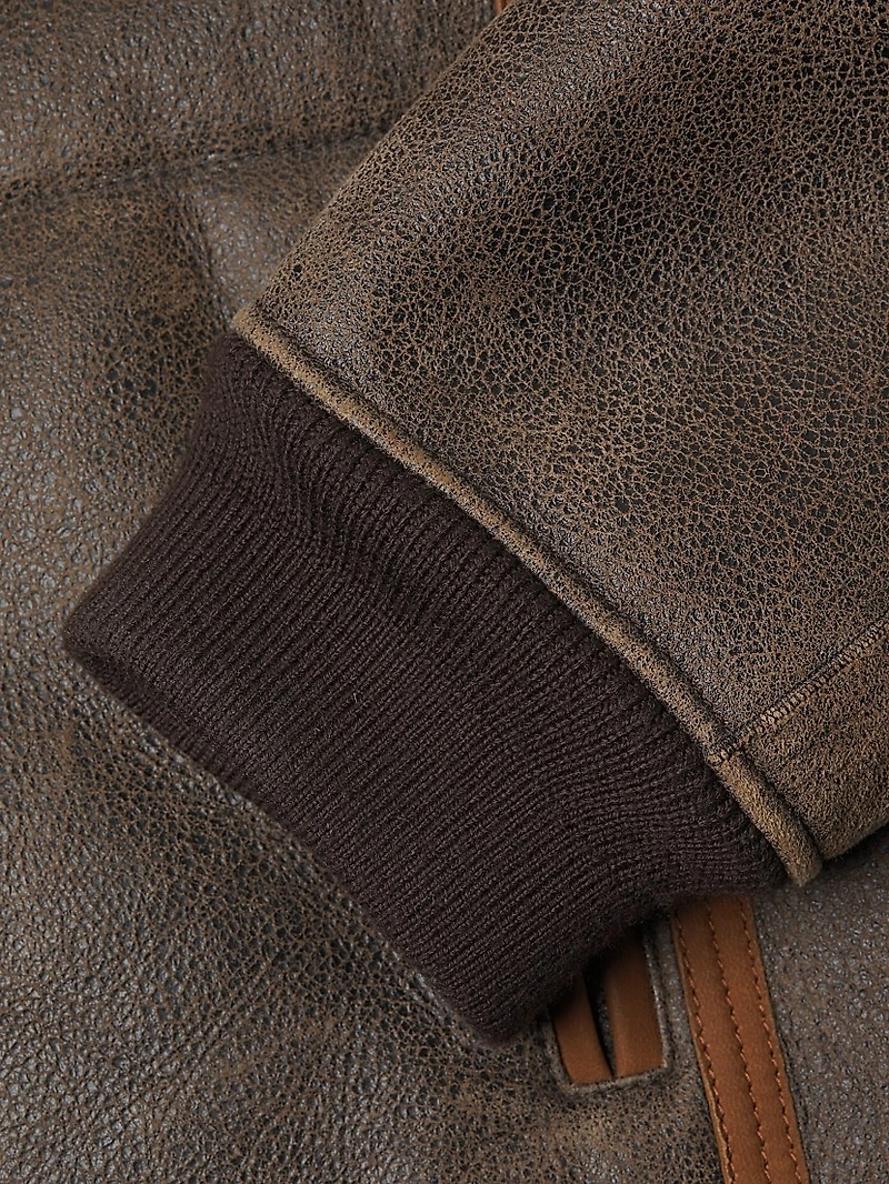 Casual Fit Shearling Jacket