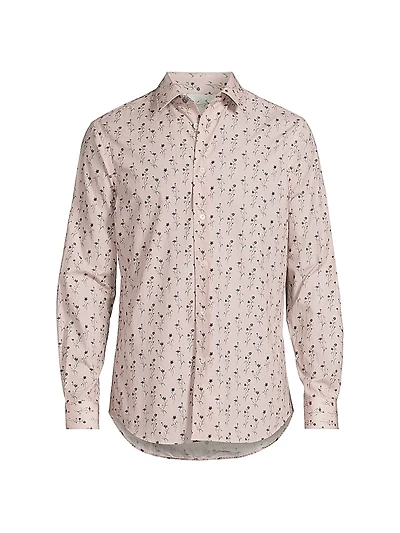 Tribute to Photography Floral Tailored-Fit Cotton Shirt