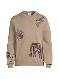 Tribute to Photography Doodles Merino Wool Sweater