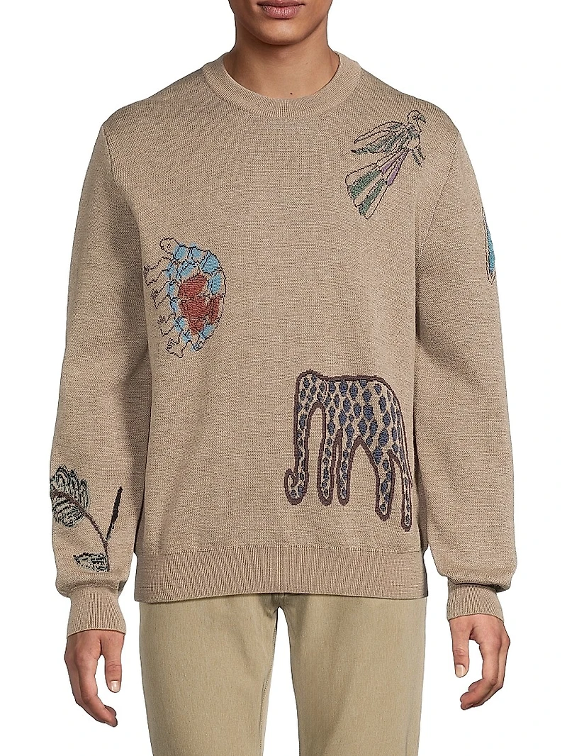 Tribute to Photography Doodles Merino Wool Sweater