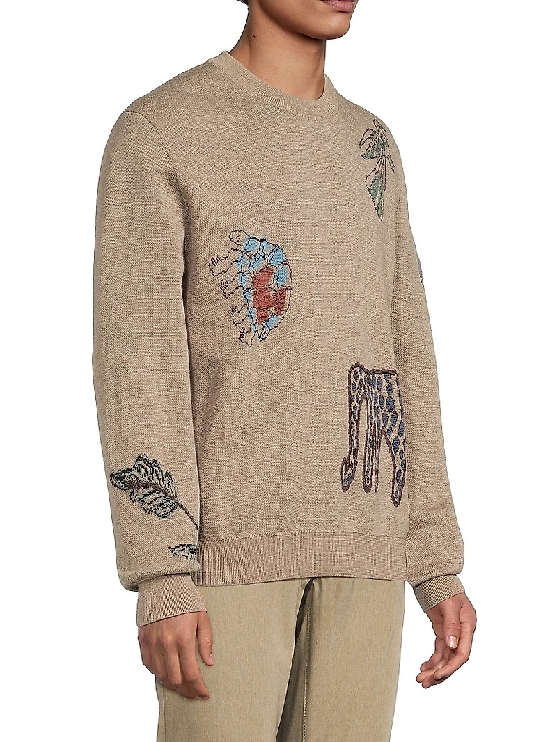 Tribute to Photography Doodles Merino Wool Sweater