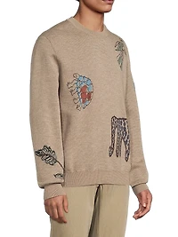 Tribute to Photography Doodles Merino Wool Sweater