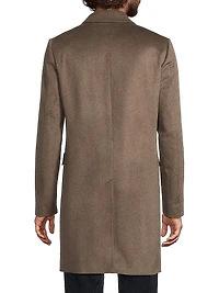 Wool-Cashmere Single-Breasted Overcoat