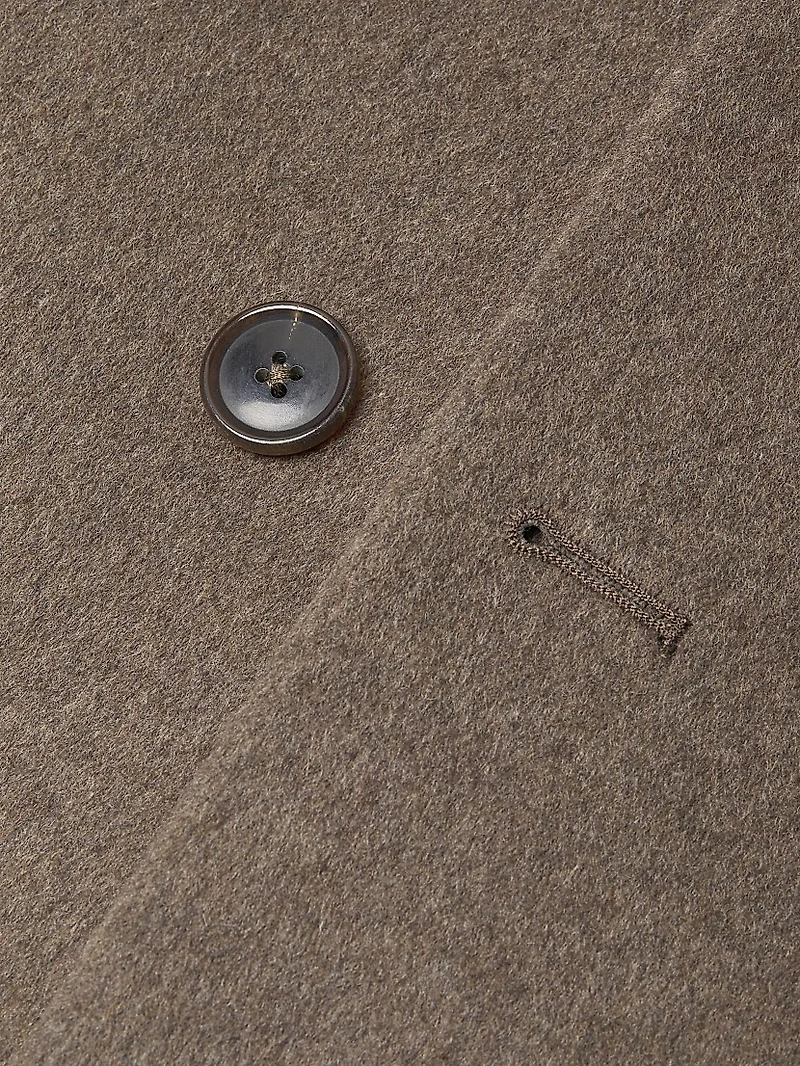 Wool-Cashmere Single-Breasted Overcoat