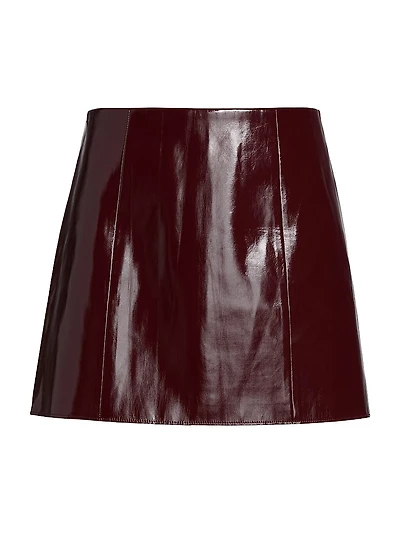 Knox Faux Leather Miniskirt